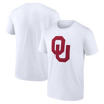 Men's Fanatics White Oklahoma Sooners Primary Logo T-Shirt