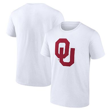 Men's Fanatics White Oklahoma Sooners Primary Logo T-Shirt