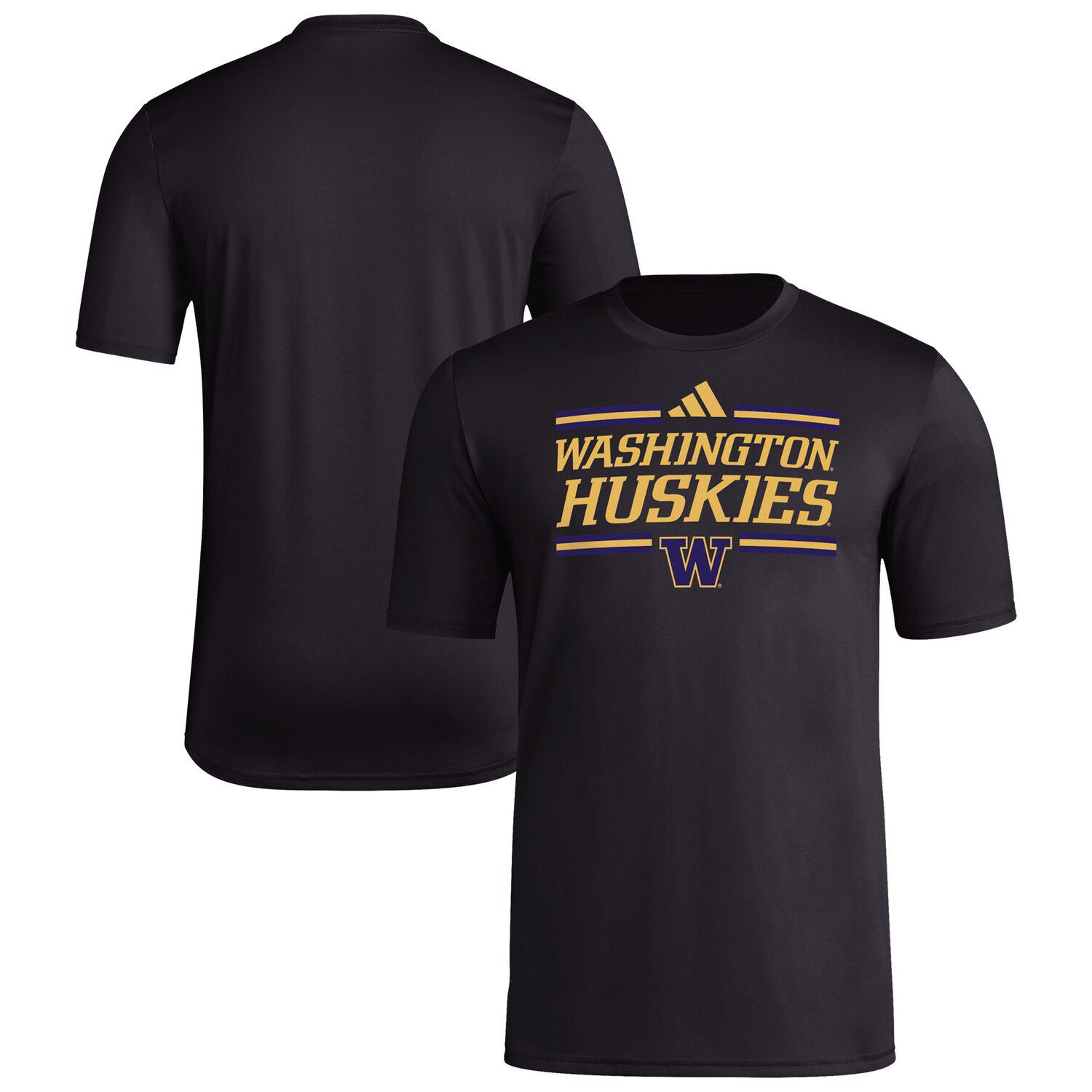 T-shirt Unisexe Russell Athletic – Washington Huskies, Manches Courtes, 100% Coton