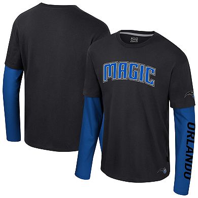 Unisex Stadium Essentials Black Orlando Magic Spectator 2fer Long Sleeve T-Shirt