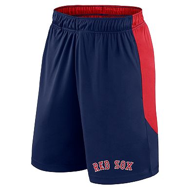 Men's Fanatics Navy/Red Boston Red Sox Launch Polyester Shorts