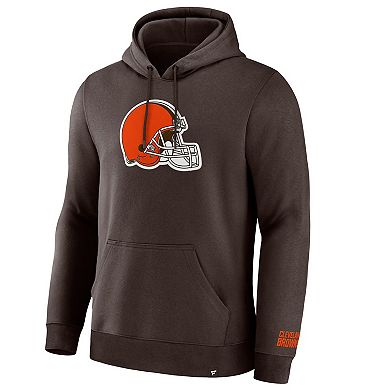 Men's Fanatics Brown Cleveland Browns Legacy Fleece Pullover Hoodie