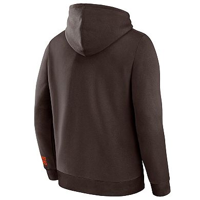 Men's Fanatics Brown Cleveland Browns Legacy Fleece Pullover Hoodie