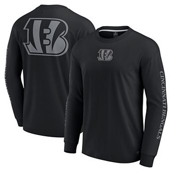 Unisex Fanatics Black Cincinnati Bengals Elements Strive Long Sleeve T-Shirt