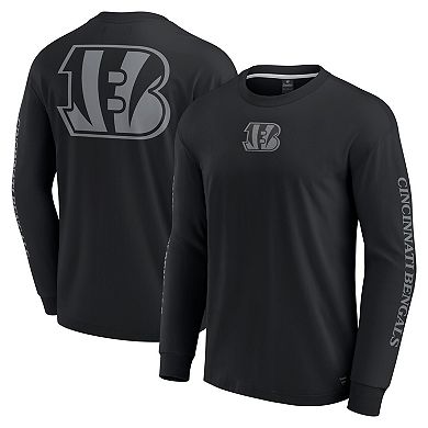 Unisex Fanatics Black Cincinnati Bengals Elements Strive Long Sleeve T-Shirt