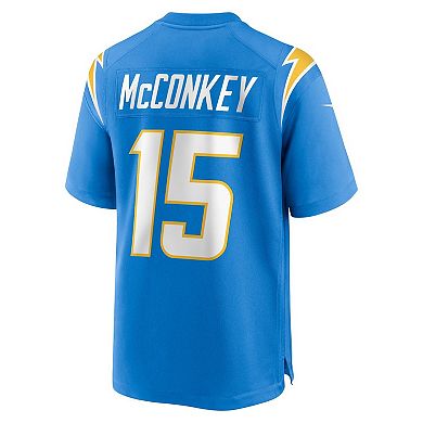 Youth Nike Ladd McConkey Powder Blue Los Angeles Chargers Team Game Jersey