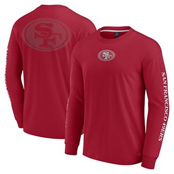 Unisex Fanatics Scarlet San Francisco 49ers Elements Strive Long Sleeve T-Shirt