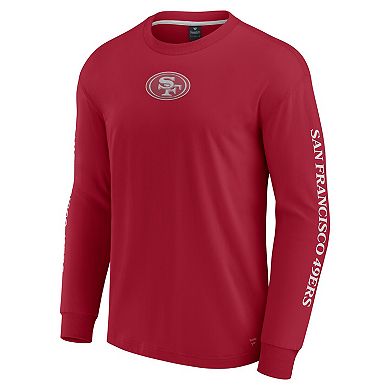 Unisex Fanatics Scarlet San Francisco 49ers Elements Strive Long Sleeve T-Shirt