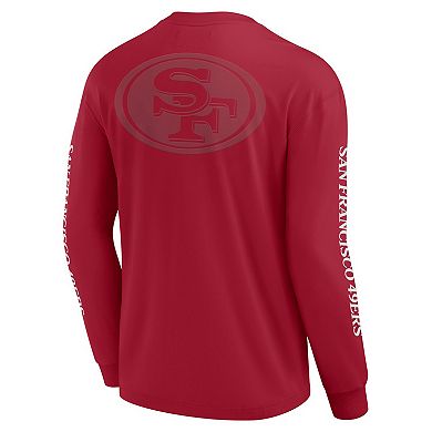 Unisex Fanatics Scarlet San Francisco 49ers Elements Strive Long Sleeve T-Shirt