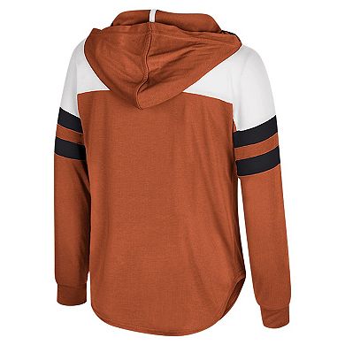 Girls Youth Colosseum Texas Orange Texas Longhorns Reflection Hoodie Long Sleeve T-Shirt