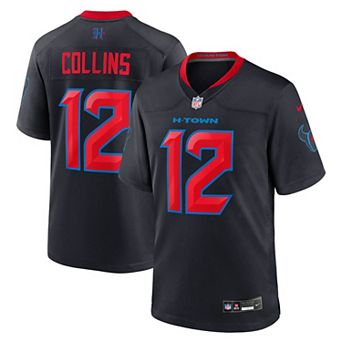 Men's Nike Nico Collins Navy Houston Texans 2nd Alternate Game Jersey