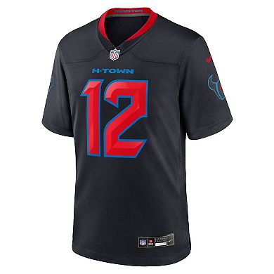 Men's Nike Nico Collins Navy Houston Texans 2nd Alternate Game Jersey
