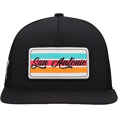 Men's HOOey Black Dallas Cowboys San Antonio Patch Trucker Snapback Hat