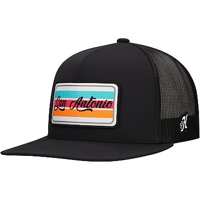 Men's HOOey Black Dallas Cowboys San Antonio Patch Trucker Snapback Hat