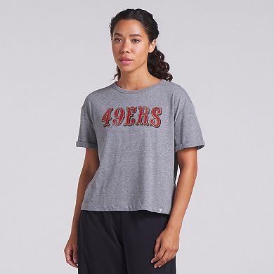 Women's Fanatics Heather Gray San Francisco 49ers Tri-Blend T-Shirt
