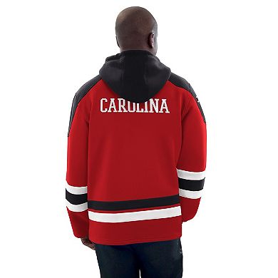 Men's Starter Red/Black Carolina Hurricanes Hockey Pullover Hoodie