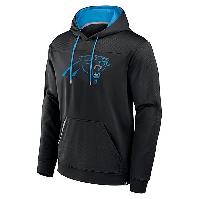 Men's Fanatics Black Carolina Panthers Defender Pullover Hoodie