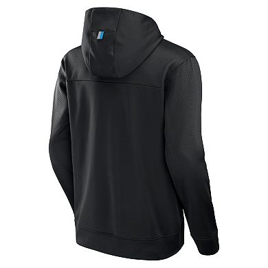 Men's Fanatics Black Carolina Panthers Defender Pullover Hoodie
