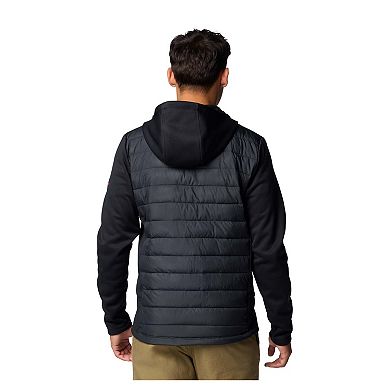 Men's Columbia Black Georgia Bulldogs Out-Shield Hybrid Full-Zip Hoodie Jacket