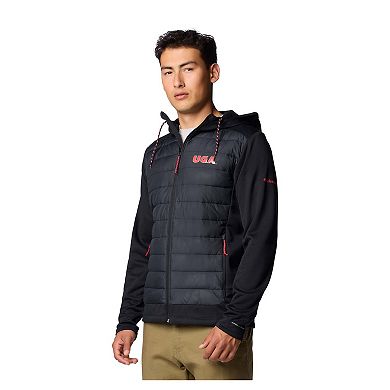 Men's Columbia Black Georgia Bulldogs Out-Shield Hybrid Full-Zip Hoodie Jacket