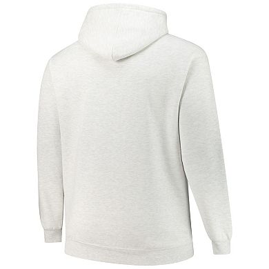 Men's Fanatics Heather Gray Pittsburgh Penguins Big & Tall Fleece Pullover Hoodie