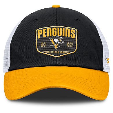 Casquette Ajustable Noire MVP Des Penguins De Pittsburgh NHL 47 Brand Mens Black Mvp Adjustable Hat