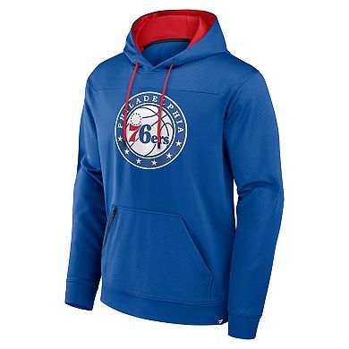 Men's Fanatics Royal Philadelphia 76ers Reserve Defender Pullover Hoodie