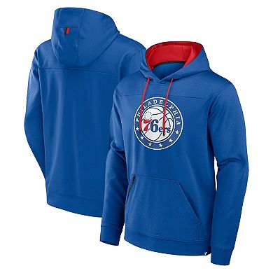 Men's Fanatics Royal Philadelphia 76ers Reserve Defender Pullover Hoodie