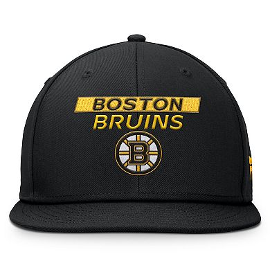Men's Fanatics Black Boston Bruins Authentic Pro Prime Snapback Hat