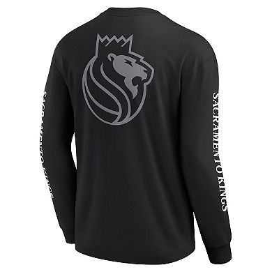 Men's Fanatics Black Sacramento Kings Elements Strive Long Sleeve T-Shirt