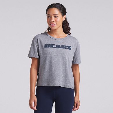 Women's Fanatics Heather Gray Chicago Bears Tri-Blend T-Shirt