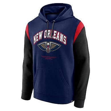 Men's Fanatics Navy New Orleans Pelicans Scorer Pullover Hoodie