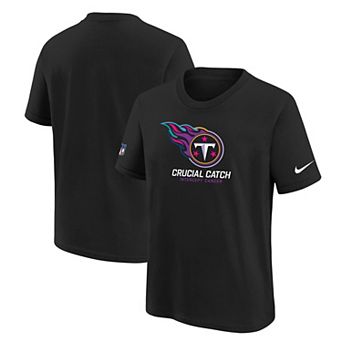 Youth Nike Black Tennessee Titans 2024 NFL Crucial Catch T-Shirt