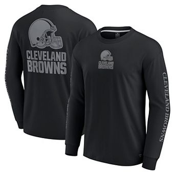 Unisex Fanatics Black Cleveland Browns Elements Strive Long Sleeve T-Shirt