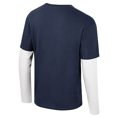 Unisex Stadium Essentials Navy Oklahoma City Thunder Spectator 2fer Long Sleeve T-Shirt
