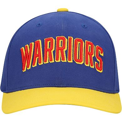Men's Mitchell & Ness Royal/Gold Golden State Warriors Team Up Classic Edition Adjustable Hat