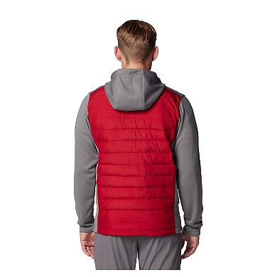 Men's Columbia Gray/Crimson Alabama Crimson Tide Out-Shield Hybrid Full-Zip Hoodie Jacket