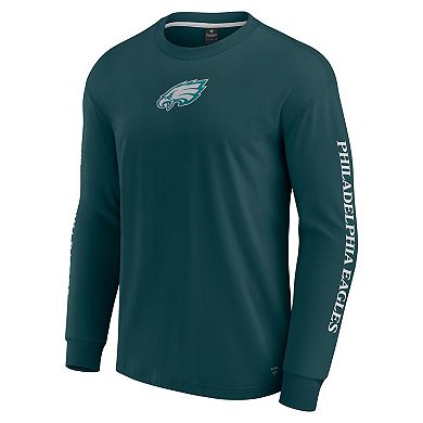 Unisex Fanatics Midnight Green Philadelphia Eagles Elements Strive Long Sleeve T-Shirt
