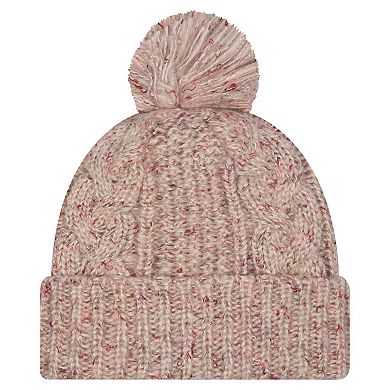 Women's New Era Stone New York Jets Trendy Tone Cuffed Knit Hat with Pom