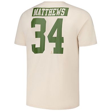 Men's Levelwear Auston Matthews Khaki Toronto Maple Leafs 2024 NHL Military Appreciation Richmond Delta Player Name & Number T-Shirt