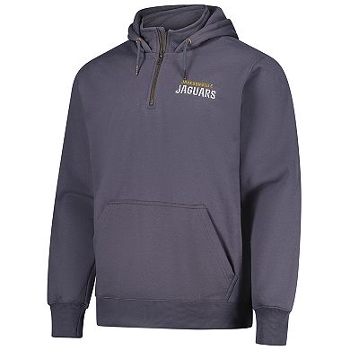 Unisex Dunbrooke Graphite Jacksonville Jaguars Defender Quarter-Zip Hoodie