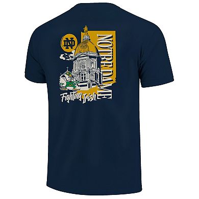 Unisex Navy Notre Dame Fighting Irish Campus State Hyper Local Comfort Colors T-Shirt