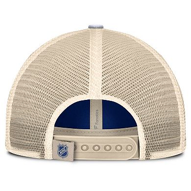 Men's Fanatics Blue/Cream Toronto Maple Leafs Heritage Breakaway Trucker Adjustable Hat