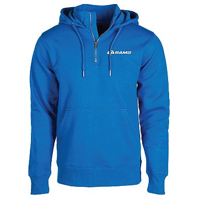 Unisex Dunbrooke Royal Los Angeles Rams Defender Quarter-Zip Hoodie