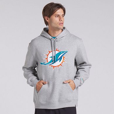 Men's Fanatics Heather Gray Miami Dolphins Legacy Fleece Pullover Hoodie