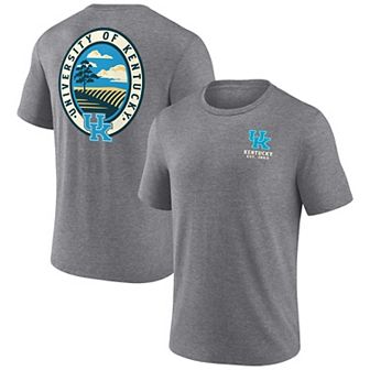 Men's Fanatics Gray Kentucky Wildcats Heritage Tri-Blend Region Outdoors T-Shirt