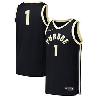 Men's Nike #1 Black Purdue Boilermakers Replica Basketball Jersey