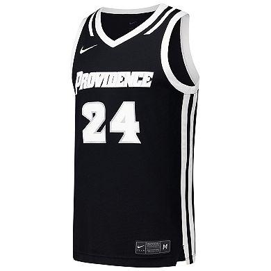 Men's Nike #24 Black Providence Friars Replica Basketball Jersey
