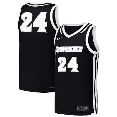 Men's Nike #24 Black Providence Friars Replica Basketball Jersey