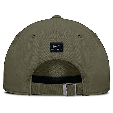 Men's Nike Olive Iowa Hawkeyes 2024 Military Appreciation Club Adjustable Hat